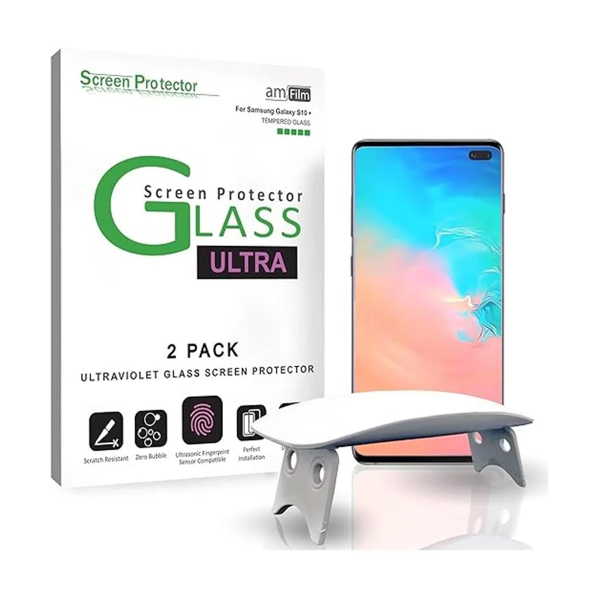 amFilm Protector de pantalla de vidrio ultra para Galaxy_1