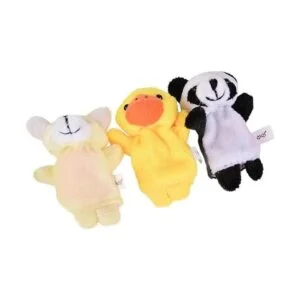 acekid suave felpa Animal Finger Puppets Set terciopelo_6