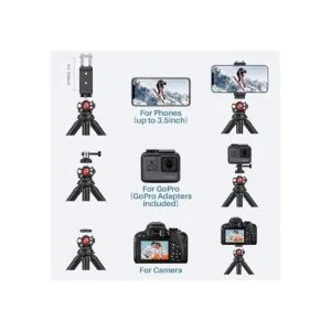 Anozer Trípode para teléfono flexible con clip