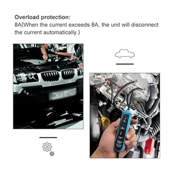 allsun Probador de circuito eléctrico automotriz de 624 V