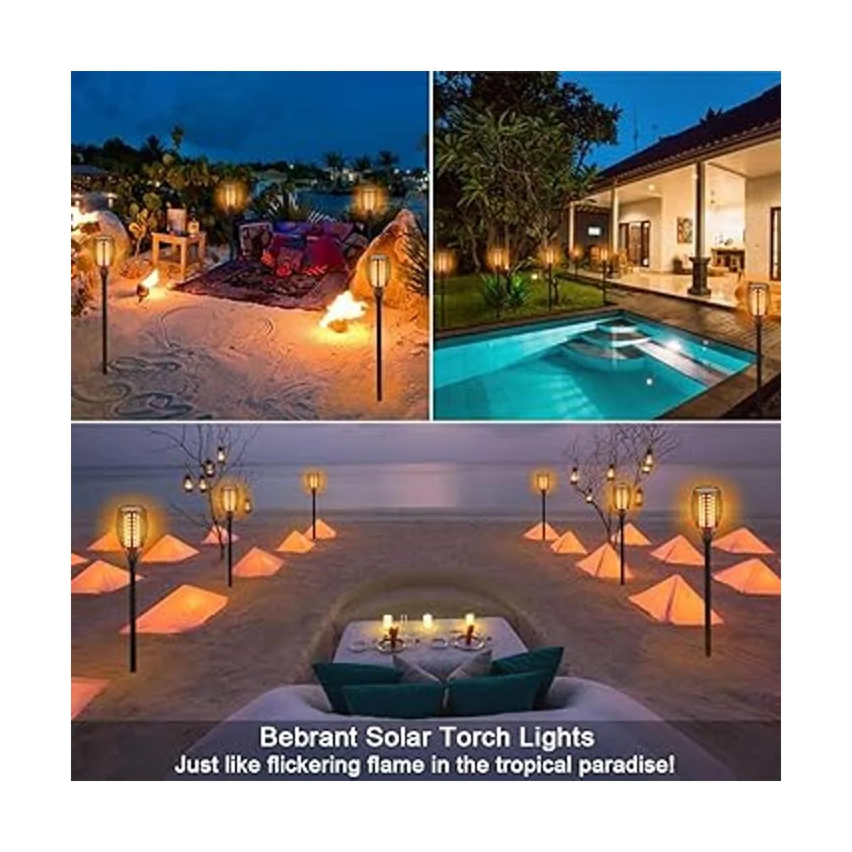 aityvert Solar Garden Light 96LED Paisaje Iluminación_5