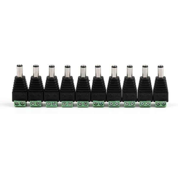 areyourshop 10 pcs 5.5 mm x 2.5 mm Cámara CCTV DC Power_1