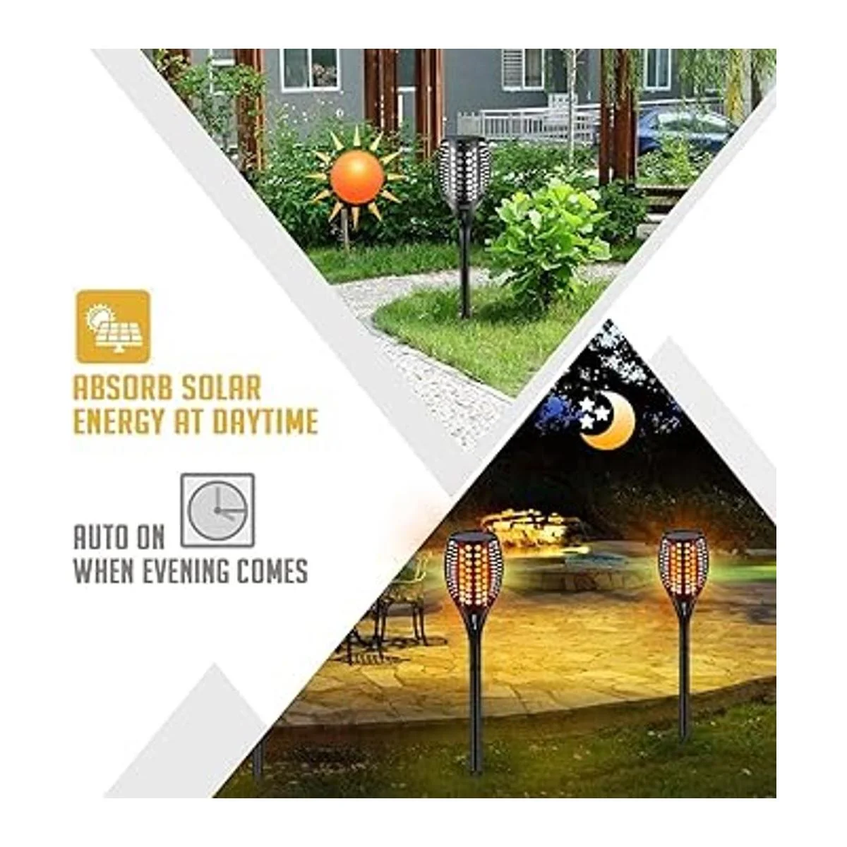 aityvert Solar Garden Light 96LED Paisaje Iluminación_3