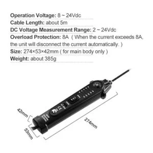 allsun Probador de circuito eléctrico automotriz sonda de
