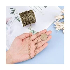 arricraft Cadenas de bronce antiguo de 32.8 ft cadenas de