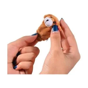 acekid suave felpa Animal Finger Puppets Set terciopelo_5