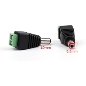 areyourshop 10 pcs 5.5 mm x 2.5 mm Cámara CCTV DC Power_3