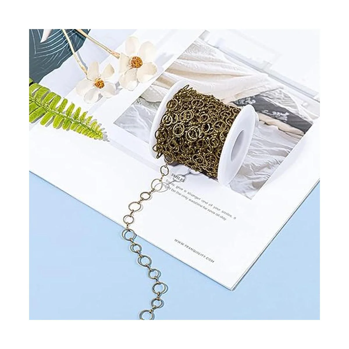 arricraft Cadenas de bronce antiguo de 32.8 ft cadenas de