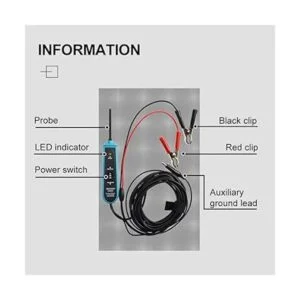 allsun Probador de circuito eléctrico automotriz de 624 V