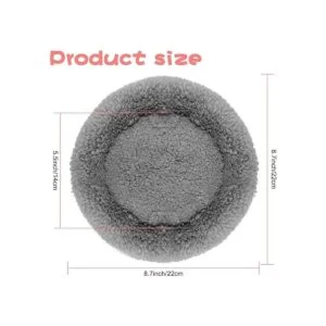 almohadilla redonda de terciopelo cálida dormir