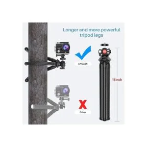 Anozer Trípode para teléfono flexible con clip