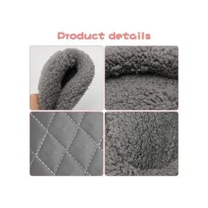 almohadilla redonda de terciopelo cálida dormir