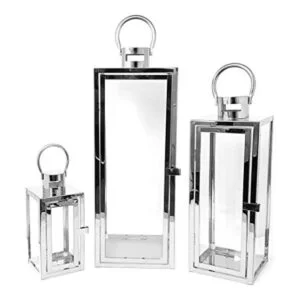 allgala Juego de 3 faroles extra grandes modernos y_1