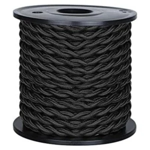 Listado UL Cable de tela trenzada de 50 pies cable_1