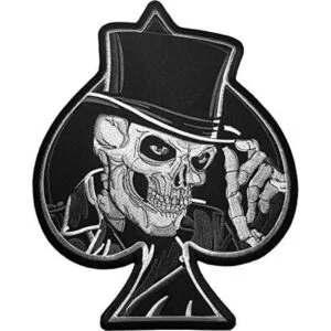 Gran tamaño papapatch Sombrero Cráneo Poker Ace of_1