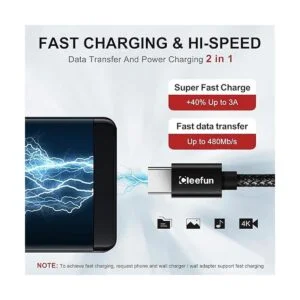 Paquete de 5 Cable cargador USB tipo C de carga rápida_3