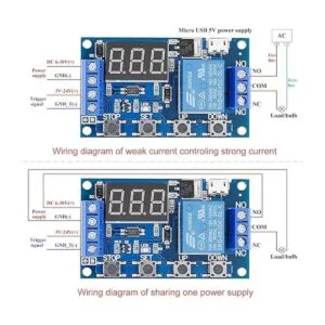 Paquete de 2 Relé de temporizador programable de 630 V