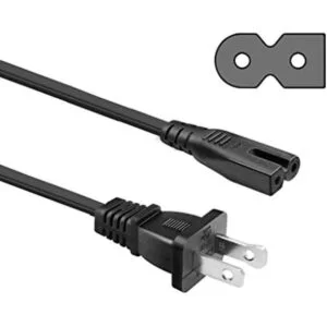 UL Listed NAHAO 2 Prong 6ft Polarized AC Cable de_1