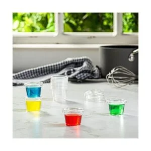 200 juegos 1 onza Tazas desechables de plástico con_4