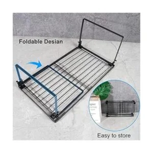 Paquete de 2 estantes apilables de almacenamiento de