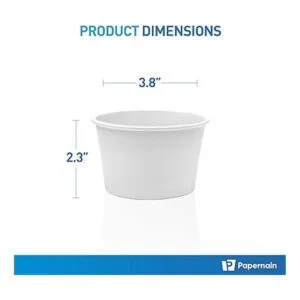 8 oz 100 unidades blanco Papernain papel desechables