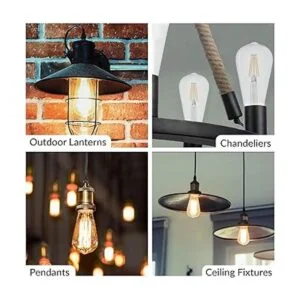 6 Pack Simba iluminación LED clásico Filamento ST21