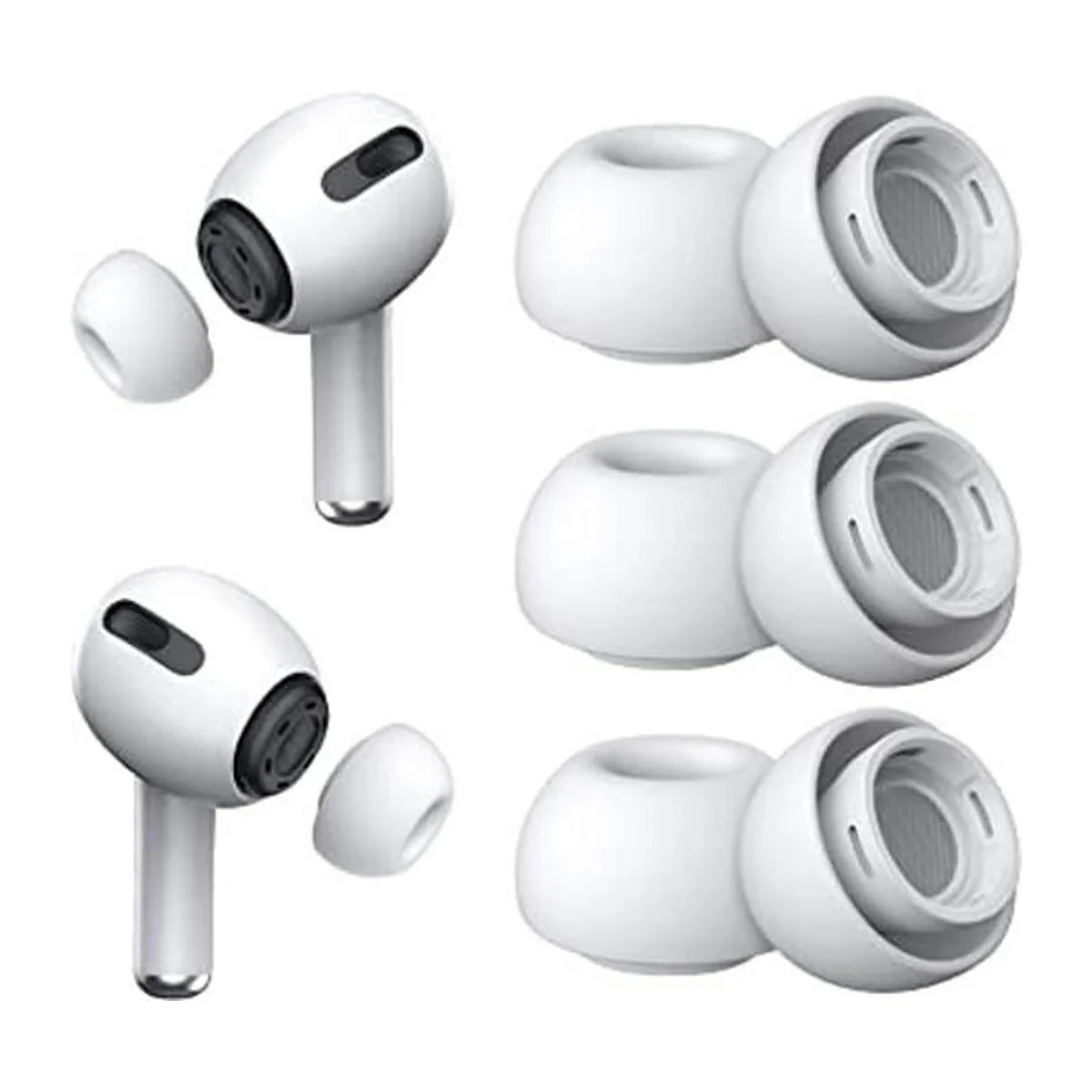 3 pares Puntas de repuesto para Airpods Pro y Airpods_1