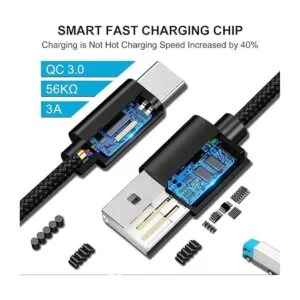 Paquete de 5 Cable cargador USB tipo C de carga rápida_2