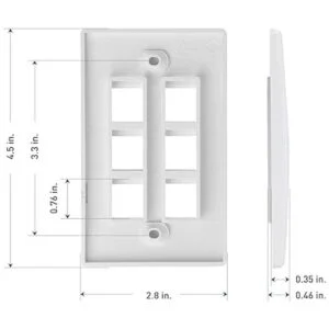 UL Listed Cable Matters Placa de pared en blanco para_6