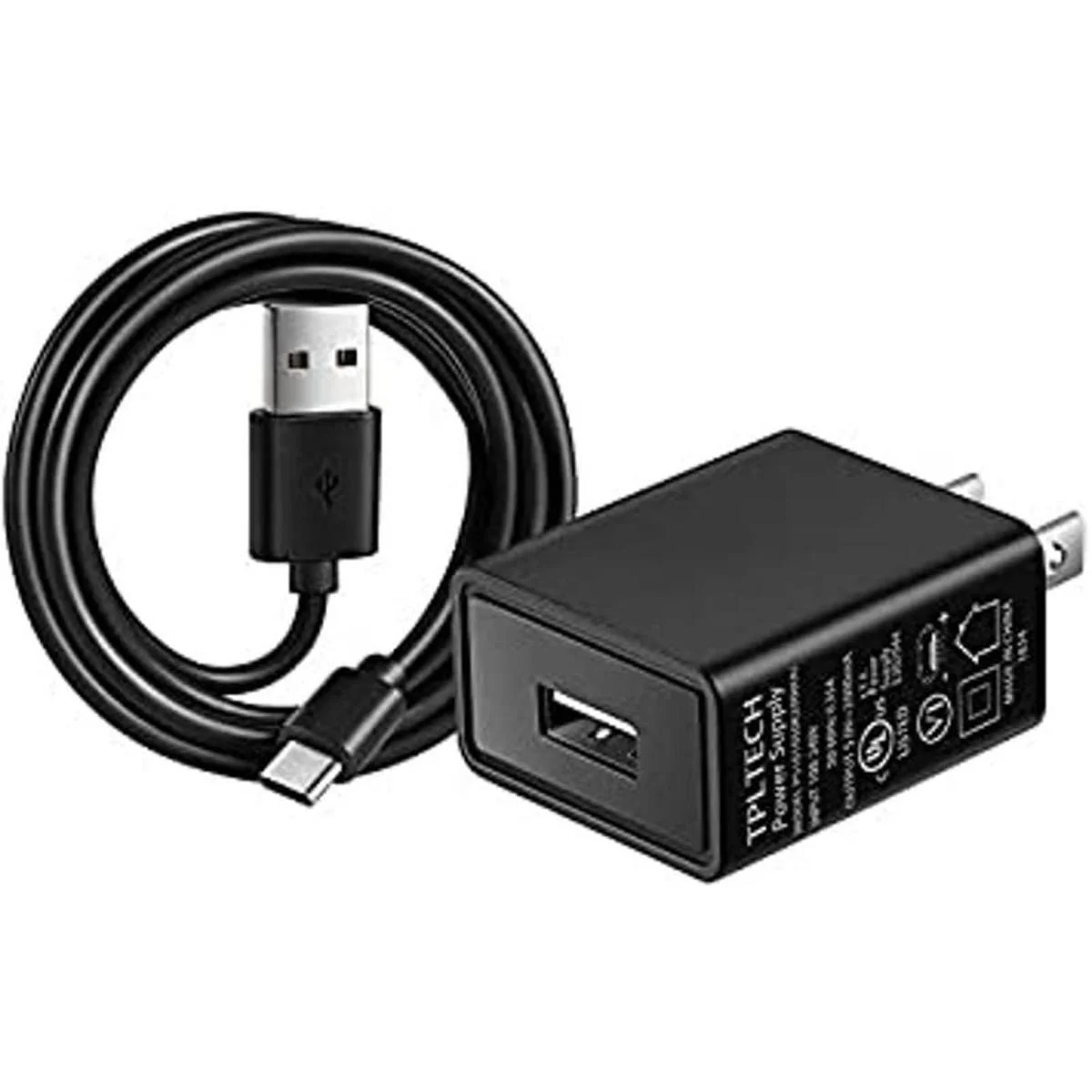 UL Listed Cargador Adaptador de Pared 5ft Cable USB_1