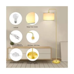 Actualizada Lámpara de pie LED para sala de estar_4