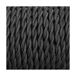 Listado UL Cable de tela trenzada de 50 pies cable_4