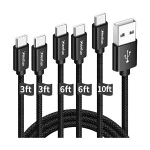 Paquete de 5 Cable cargador USB tipo C de carga rápida_1