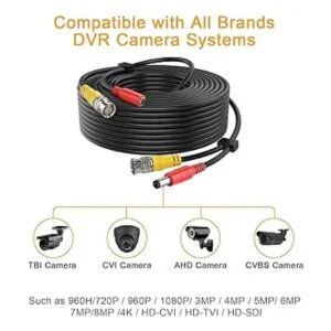 Cables de 20 AWG WildHD 100 pies 8MP4K BNC cable todo