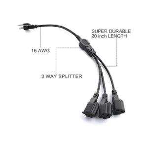Lista UL FUHAIHE Cable divisor de alimentación de 1 a 3_3