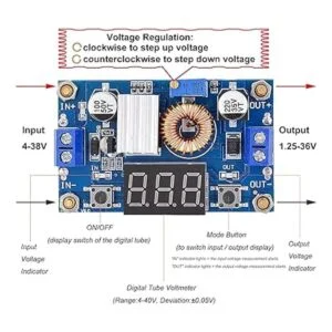 Paquete de 2 DCDC 5A Buck Convertidor 438V a 1.2536V_4