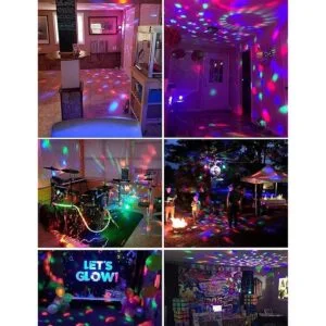 4 unidades Luces de fiesta activadas con control remoto_6