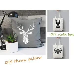 Zzooi Plantilla de dibujo de ciervos huecos para_2