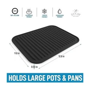 Zulay Paquete de 2 salvamanteles de silicona 9 x 12_3