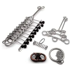 Zooshine 18 Sets Metal Brain Puzzles Teasers IQ ToysMetal_2