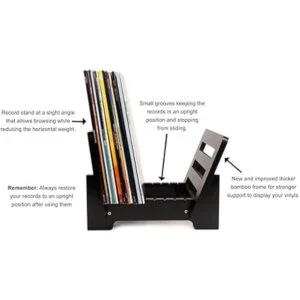 ZonsWorld Almacenamiento de discos de vinilo Muestra