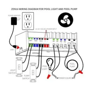 Zooz ZWave Plus S2 Multirelay ZEN16 para puertas de_6