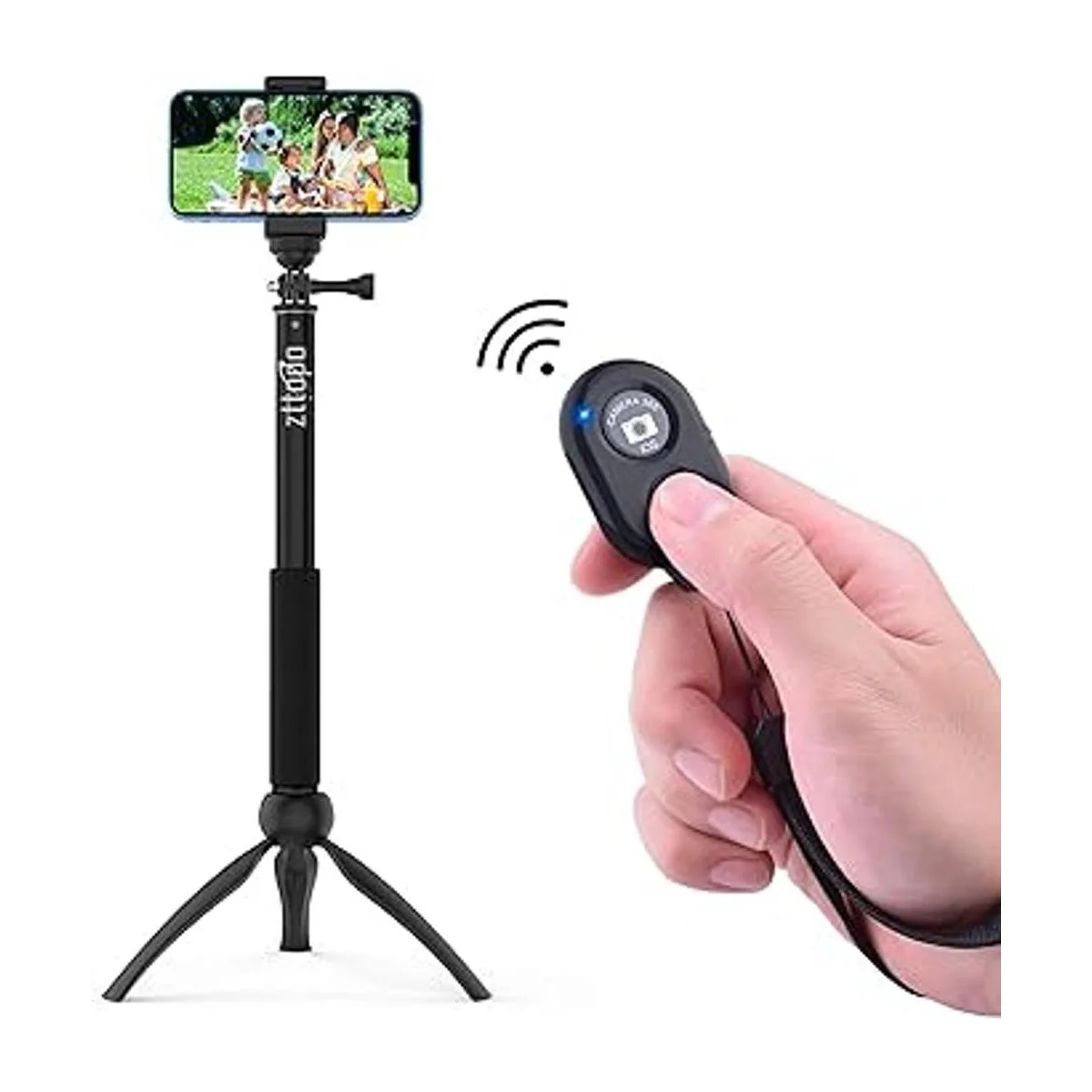 Zttopo Obturador de cámara remoto con Bluetooth para_4