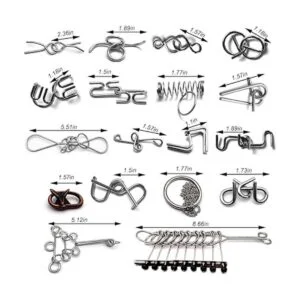 Zooshine 18 Sets Metal Brain Puzzles Teasers IQ ToysMetal_5