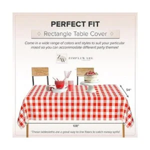 Zimpleware Mantel redondo de plástico para fiestas de 213_3