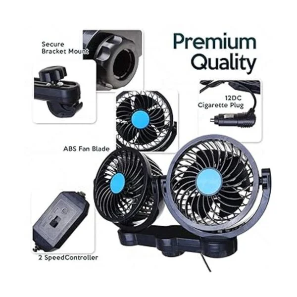 Zone Tech Ventilador de aire de refrigeración para coche_5
