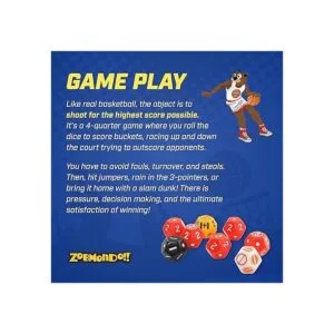 Zobmondo GoHoops Juego de dados de baloncesto jugar al_3