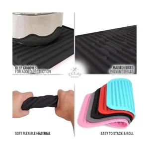 Zulay Paquete de 2 salvamanteles de silicona 9 x 12_4