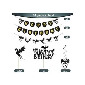 Zonon Juego de 44 piezas de suministros de fiesta de_3