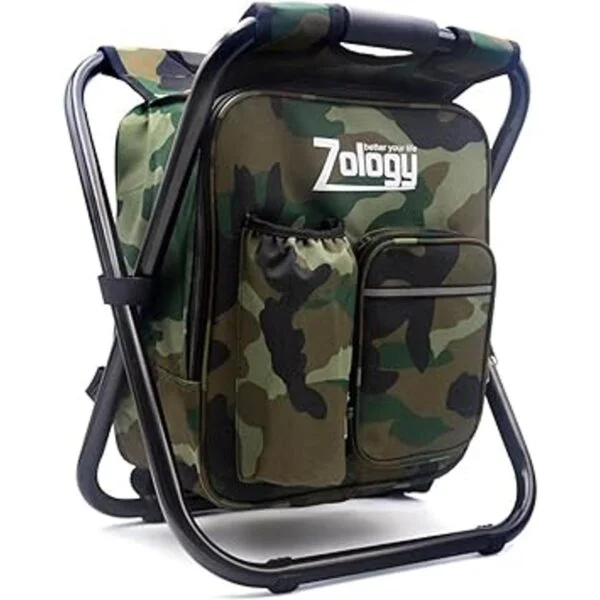 Zology Mochila plegable para silla de camping con bolsa de_4